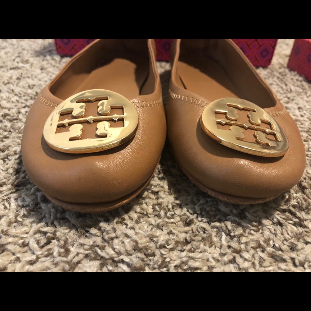 Tory Burch Minnie travel ballet flat with metal